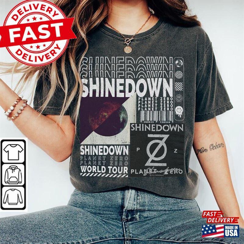 Shinedown Music Shirt Revolutions Live Tour Tickets Album Planet Tee